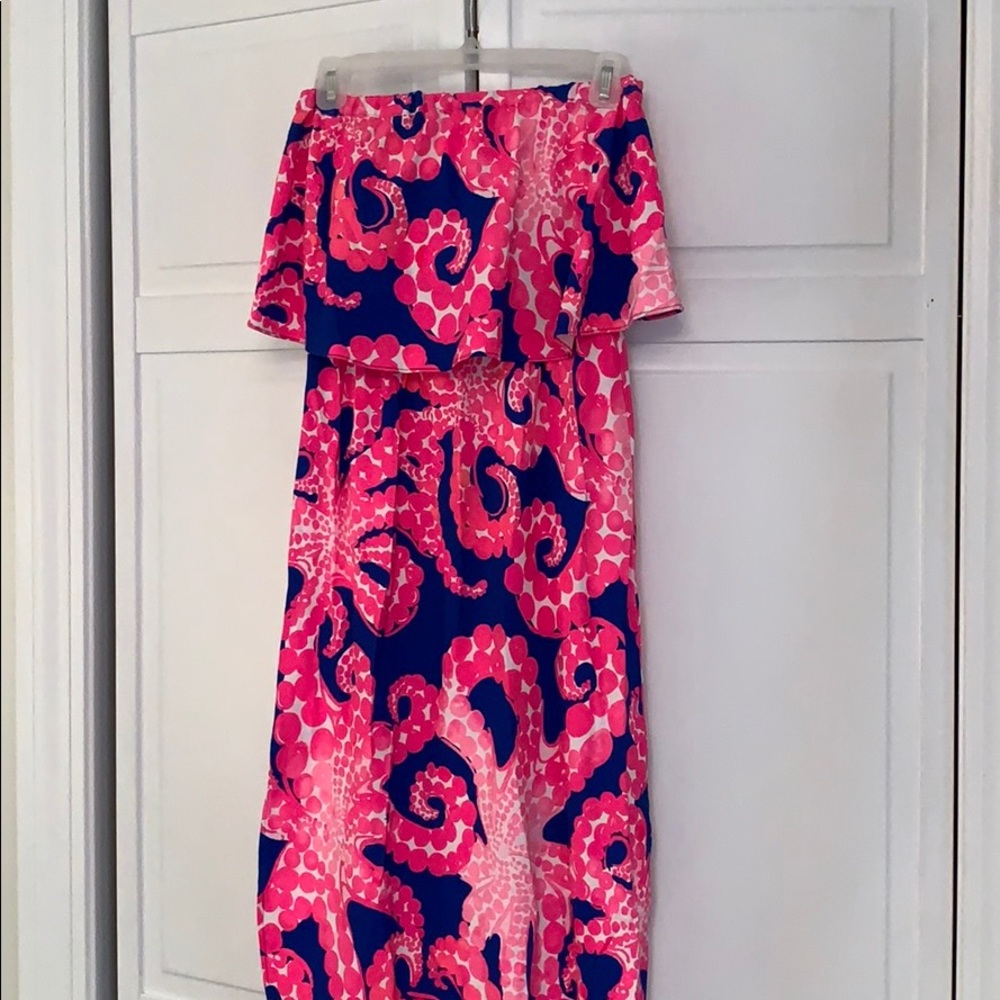 NWT Lilly Pulitzer midi strapless dress